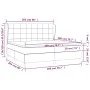 Box spring bed with dark gray fabric mattress 200x200 cm by vidaXL, Beds and slatted bases - Ref: Foro24-3127990, Price: 690,...
