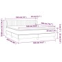 Cama box spring con colchón terciopelo gris claro 180x200 cm de vidaXL, Camas y somieres - Ref: Foro24-3127625, Precio: 530,6...