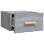 Mesitas de noche de pared 2 uds color gris Sonoma 35x35x20 cm de vidaXL, Mesitas de noche - Ref: Foro24-817576, Precio: 41,61...