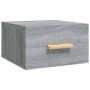 Mesitas de noche de pared 2 uds color gris Sonoma 35x35x20 cm de vidaXL, Mesitas de noche - Ref: Foro24-817576, Precio: 41,61...