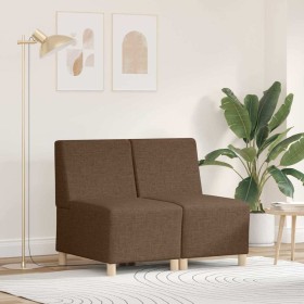 Unidad de Sofá Modular sin Brazos 2 pcs Marrón 55 x 74 x 82 cm en Sofás | Comprar online en Foru.es