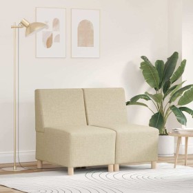 Unidad de Sofá Modular sin Brazos 2 pcs Crema 55 x 74 x 82 cm en Sofás | Comprar online en Foru.es