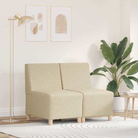 Unidad de Sofá Modular sin Brazos 2 pcs Crema 55 x 74 x 82 cm en Sofás | Comprar online en Foru.es