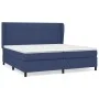 Cama box spring con colchón tela azul 200x200 cm de vidaXL, Camas y somieres - Ref: Foro24-3127995, Precio: 679,87 €, Descuen...