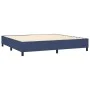 Cama box spring con colchón tela azul 200x200 cm de vidaXL, Camas y somieres - Ref: Foro24-3127995, Precio: 679,87 €, Descuen...