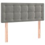 Cama box spring con colchón terciopelo gris claro 100x200 cm de vidaXL, Camas y somieres - Ref: Foro24-3127715, Precio: 340,2...