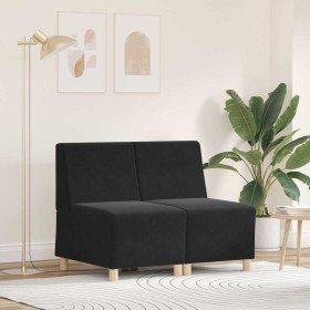 Unidad de Sofá Modular sin Brazos 2 pcs Negro 55 x 74 x 82 cm en Sofás | Comprar online en Foru.es