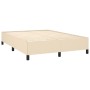 Cama box spring con colchón tela color crema 140x200 cm de vidaXL, Camas y somieres - Ref: Foro24-3127890, Precio: 497,87 €, ...