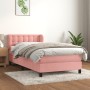 Cama box spring con colchón terciopelo rosa 100x200 cm de vidaXL, Camas y somieres - Ref: Foro24-3127720, Precio: 314,00 €, D...