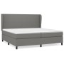 Cama box spring con colchón tela gris oscuro 200x200 cm de vidaXL, Camas y somieres - Ref: Foro24-3127830, Precio: 680,73 €, ...
