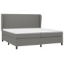 Cama box spring con colchón tela gris oscuro 200x200 cm de vidaXL, Camas y somieres - Ref: Foro24-3127830, Precio: 680,73 €, ...