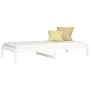 Sofá cama madera maciza de pino blanco 90x200 cm de vidaXL, Camas y somieres - Ref: Foro24-820413, Precio: 76,94 €, Descuento: %