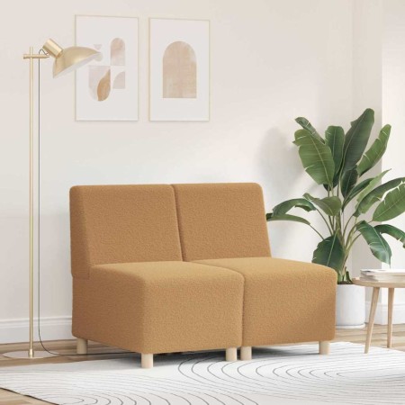 Unidad de Sofá Modular sin Brazos 2 pcs Beige 55 x 74 x 82 cm en Sofás | Comprar online en Foru.es
