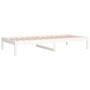 Sofá cama madera maciza de pino blanco 90x200 cm de vidaXL, Camas y somieres - Ref: Foro24-820413, Precio: 76,94 €, Descuento: %