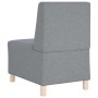 Unidad de Sofá Modular sin Brazos 3 pcs Gris Claro en Sofás | Comprar online en Foru.es