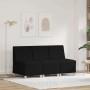 Unidad de Sofá Modular sin Brazos 3 pcs Negro 55 x 74 x 82 cm en Sofás | Comprar online en Foru.es