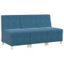 Unidad de Sofá Modular sin Brazos 3 pcs Azul 55 x 74 x 82 cm en Sofás | Comprar online en Foru.es