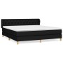 Cama box spring con colchón tela negro 160x200 cm de vidaXL, Camas y somieres - Ref: Foro24-3127055, Precio: 535,10 €, Descue...