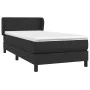 Box spring bed with black synthetic leather mattress 100x200 cm by vidaXL, Beds and slatted bases - Ref: Foro24-3127175, Pric...