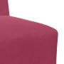 Unidad de Sofá Modular sin Brazos 3 pcs Rojo vino en Sofás | Comprar online en Foru.es