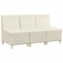 Unidad de Sofá Modular sin Brazos 3 pcs Crema 55 x 74 x 82 cm en Sofás | Comprar online en Foru.es