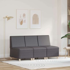 Unidad de Sofá Modular sin Brazos 3 pcs Gris 55 x 74 x 82 cm en Sofás | Comprar online en Foru.es