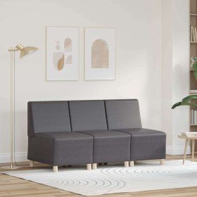 Unidad de Sofá Modular sin Brazos 3 pcs Gris 55 x 74 x 82 cm en Sofás | Comprar online en Foru.es