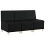Unidad de Sofá Modular sin Brazos 3 pcs Negro 55 x 74 x 82 cm en Sofás | Comprar online en Foru.es