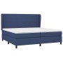 Cama box spring con colchón tela azul 200x200 cm de vidaXL, Camas y somieres - Ref: Foro24-3127835, Precio: 665,37 €, Descuen...
