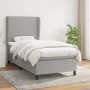 Cama box spring con colchón tela gris claro 90x190 cm de vidaXL, Camas y somieres - Ref: Foro24-3127765, Precio: 332,08 €, De...