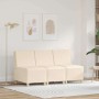 Unidad de Sofá Modular sin Brazos 3 pcs Crema 55 x 74 x 82 cm en Sofás | Comprar online en Foru.es