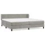 Box spring bed with light gray velvet mattress 200x200 cm by vidaXL, Beds and slatted bases - Ref: Foro24-3127391, Price: 542...