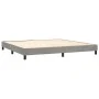 Box spring bed with light gray velvet mattress 200x200 cm by vidaXL, Beds and slatted bases - Ref: Foro24-3127391, Price: 542...
