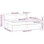 Box spring bed with light gray velvet mattress 200x200 cm by vidaXL, Beds and slatted bases - Ref: Foro24-3127391, Price: 542...