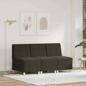 Unidad de Sofá Modular sin Brazos 3 pcs Verde 55 x 74 x 82 cm en Sofás | Comprar online en Foru.es