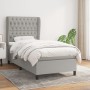 Cama box spring con colchón tela gris claro 90x200 cm de vidaXL, Camas y somieres - Ref: Foro24-3128173, Precio: 358,61 €, De...
