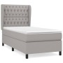 Cama box spring con colchón tela gris claro 90x200 cm de vidaXL, Camas y somieres - Ref: Foro24-3128173, Precio: 358,61 €, De...