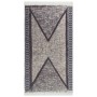 Alfombra de algodón negra y gris 120x180 cm en Alfombras | Comprar online en Foru.es