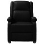 Sillón reclinable de cuero sintético negro en Sillones | Comprar online en Foru.es