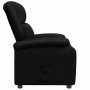 Sillón reclinable de cuero sintético negro en Sillones | Comprar online en Foru.es