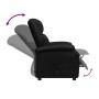 Sillón reclinable de cuero sintético negro en Sillones | Comprar online en Foru.es