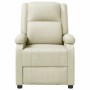 Sillón reclinable de cuero sintético blanco en Sillones | Comprar online en Foru.es