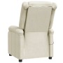 Sillón reclinable de cuero sintético blanco en Sillones | Comprar online en Foru.es