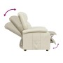 Sillón reclinable de cuero sintético blanco en Sillones | Comprar online en Foru.es