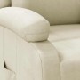 Sillón reclinable de cuero sintético blanco en Sillones | Comprar online en Foru.es