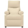 Sillón reclinable de tela crema en Sillones | Comprar online en Foru.es