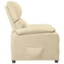 Sillón reclinable de tela crema en Sillones | Comprar online en Foru.es