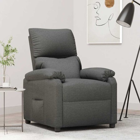 Sillón reclinable de tela gris oscuro en Sillones | Comprar online en Foru.es