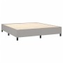 Cama box spring con colchón tela gris claro 180x200 cm de vidaXL, Camas y somieres - Ref: Foro24-3128141, Precio: 612,18 €, D...