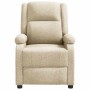 Sillón reclinable de tela crema en Sillones | Comprar online en Foru.es